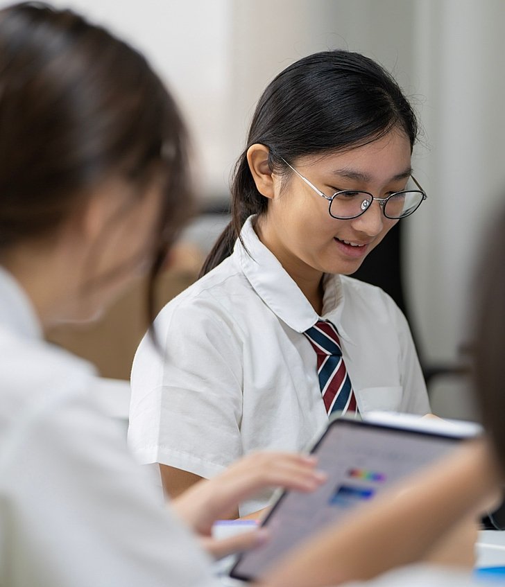  Pupil studying with focus and confidence at Brighton College Bangkok Vibhavadi, a leading international school in Thailand 