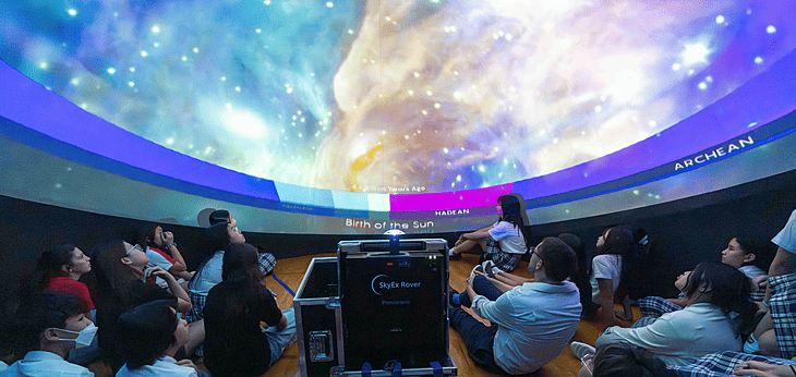  mobile planetarium with a Guardians of the Galaxy space 