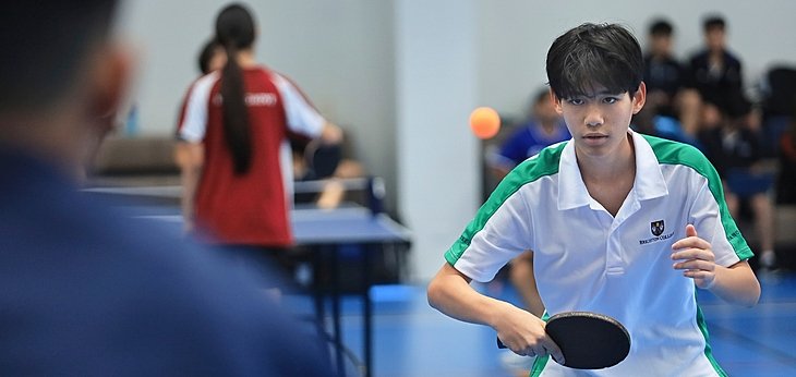 Brighton College Vibhavadi pupils compete in the first TISAC Table Tennis tournament of the academic year. 
