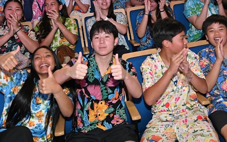  บรรยากาศการแข่งขัน House Singing Competition ที่นักเรียนแต่ละ House ร่วมแสดงพลัง ความสามัคคี และความสามารถด้านดนตรี 