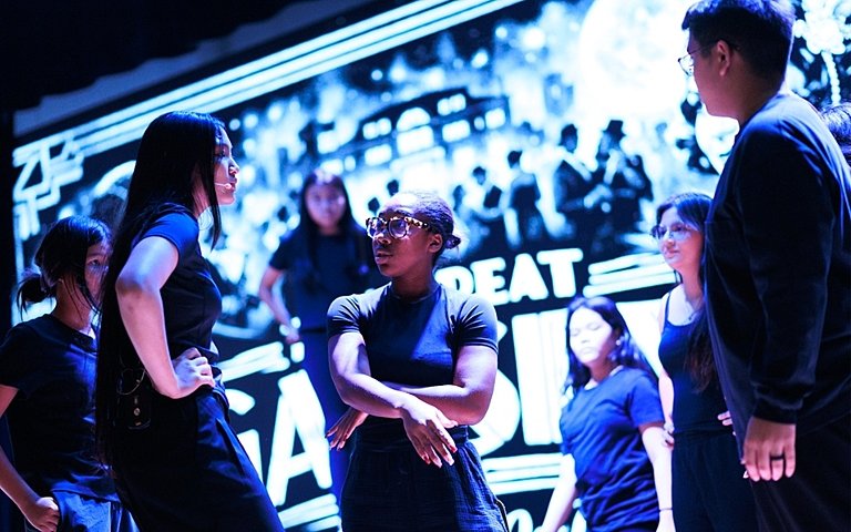  Theatre rehearsal of The Great Gatsby by pupils at Brighton College Bangkok Vibhavadi 