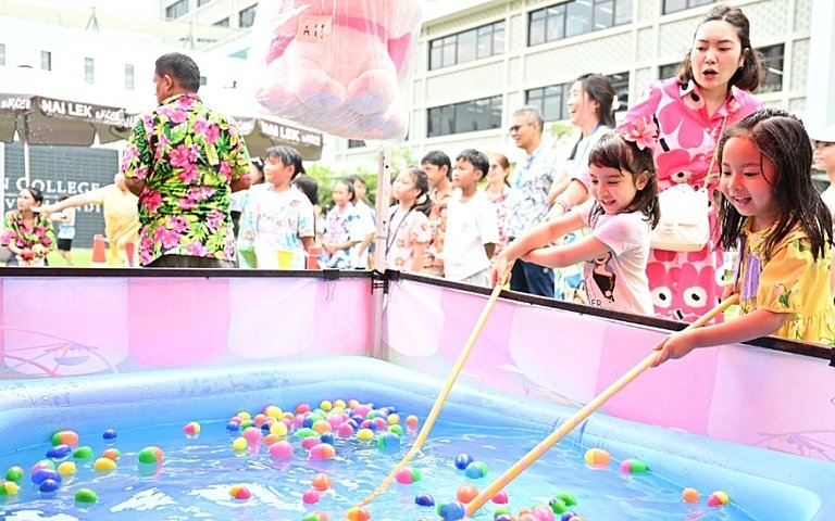  Songkran festivities enrich the British curriculum by introducing pupils to Thailand's cultural heritage through hands-on experiences. 