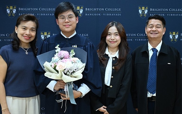  Class of 2026 pupils celebrate their graduation after completing their British curriculum education at Brighton College Bangkok Vibhavadi. 