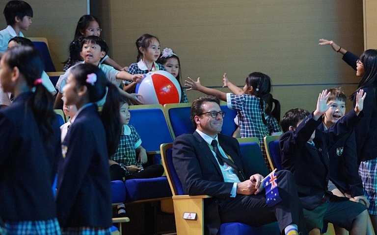  Year 3 and Year 4 pupils developing creativity and confidence through an engaging musical performance celebrating cultures from around the world. 