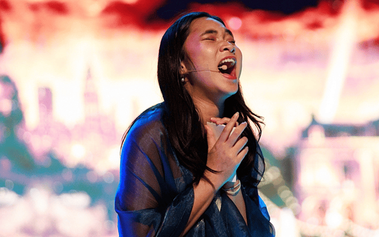  Pupils performing on stage during The Great Gatsby production at a leading international school in Thailand 