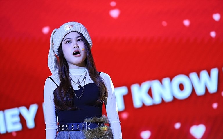  Senior pupils deliver a drama performance on stage at Brighton College Vibhavadi’s Senior Talent Show. 