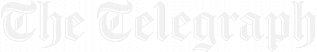 the telegraph logo white quote