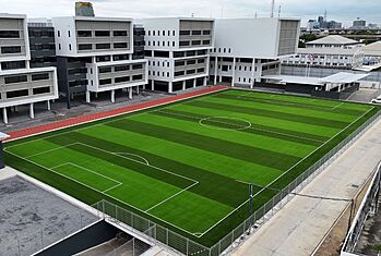 Outdoor sports field at Brighton College Vibhavadi, part of a nurturing environment that promotes physical education and teamwork.