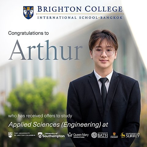  University Offers 2026 Arthur webbb  