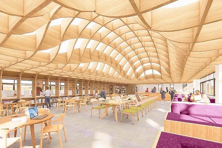  Rendering of the Sixth Form building at Brighton College Vibhavadi, showcasing the school’s future-ready facilities and academic vision. 